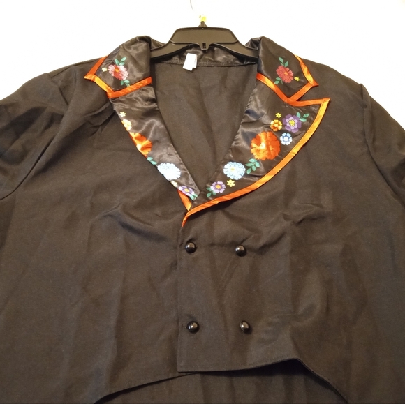 🆕 Adult Dapper Day of the Dead Jacket and Hat Plus Size - Picture 14 of 15
